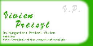 vivien preiszl business card